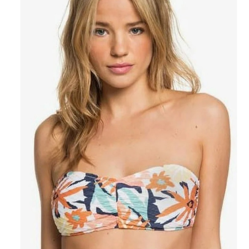 Roxy Peach Blush Bright Skies Bikini Top
